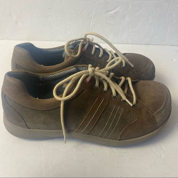 New Feet Medical Comfort Sneakers Shoes Walking Size 38 7.5 Nubuck Suede Brown - Picture 3 of 12